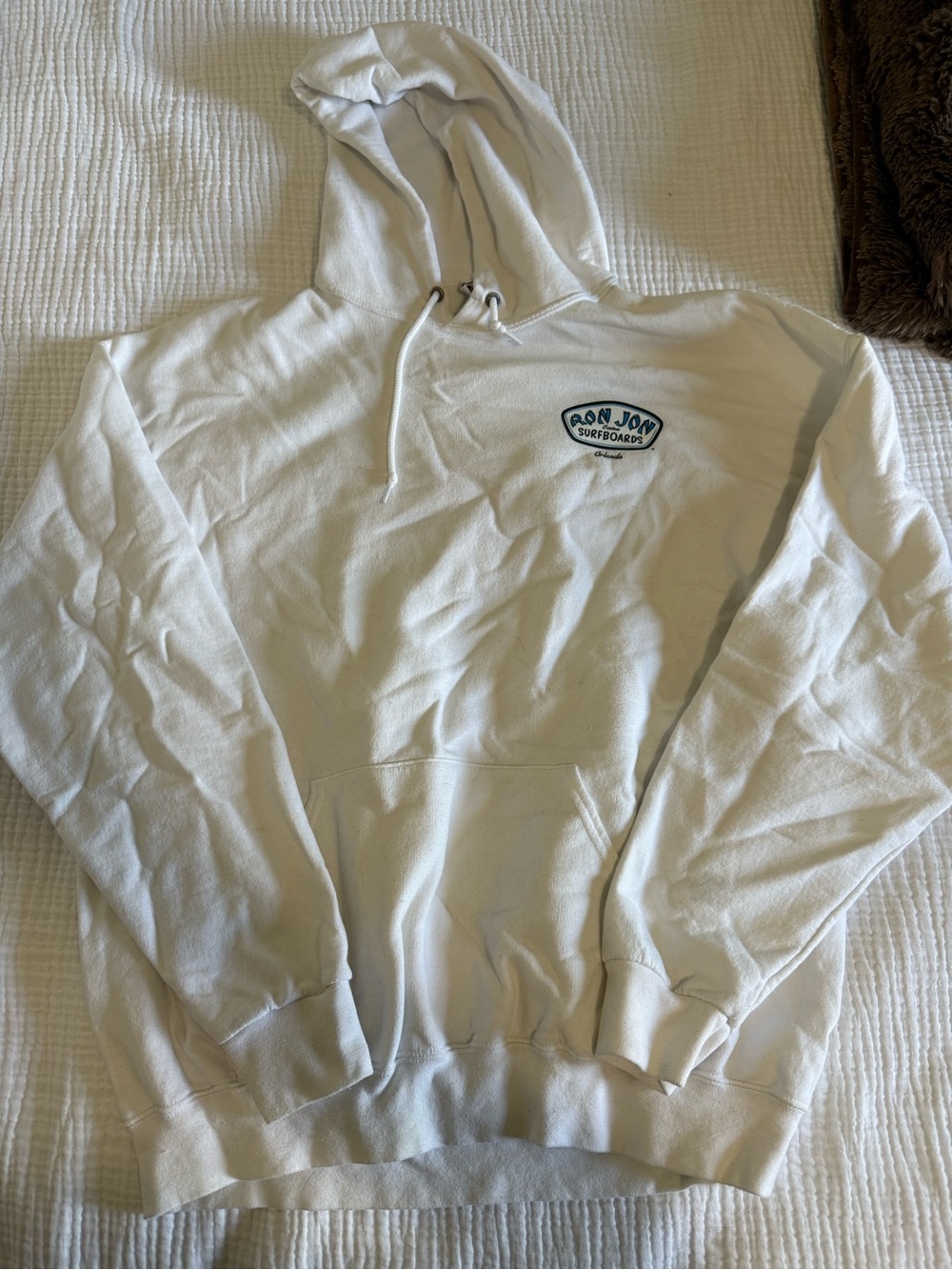 Ron Jon White Orlando Hoodie - Women’s Casual Surf Sweatshirt